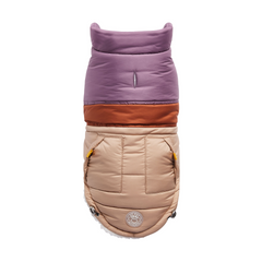 Retro Puffer - Sand Dog Coat | Fashionable & Warm | GF PET Elasto-FIT