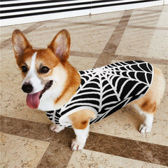 Spider Web Halloween Mesh Pet Tank Top Vest