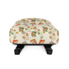 Fun Retro Groovy Mushroom Shrooms Pocket Backpack