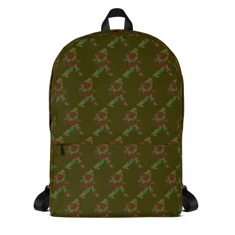 Camoflage Sasquatch Yeti Bigfoot Backpack