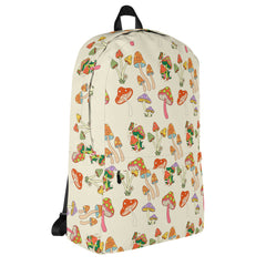 Fun Retro Groovy Mushroom Shrooms Pocket Backpack