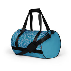 Turquoise Blue Sea Life All-over print gym bag