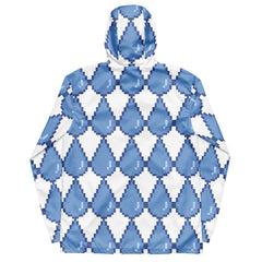 Pixeled Raindrops Windbreaker Light Spring Water-Resistant Jacket