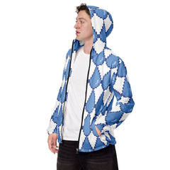 Pixeled Raindrops Windbreaker Light Spring Water-Resistant Jacket