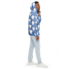 Pixeled Raindrops Windbreaker Light Spring Water-Resistant Jacket