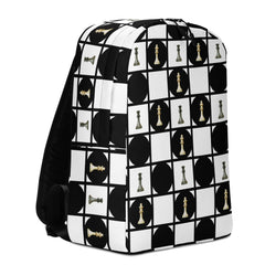 Black Queen White Queen Chess Board Minimalist Backpack