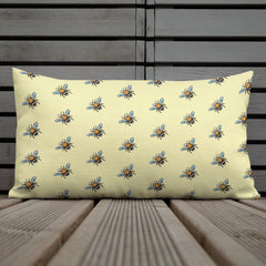 Bee Kind Yellow Premium Pillow for Bedroom, Living Room, Rec Room