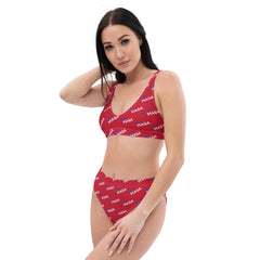 MAGA Make America Great Again Recycled high-waisted bikini