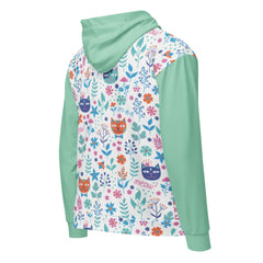 Cat and Mouse Unisex zip hoodie gift for someone who loves cats