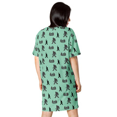 Sasquatch Bigfoot T-shirt Tunic dress Regular and Plus Sizes