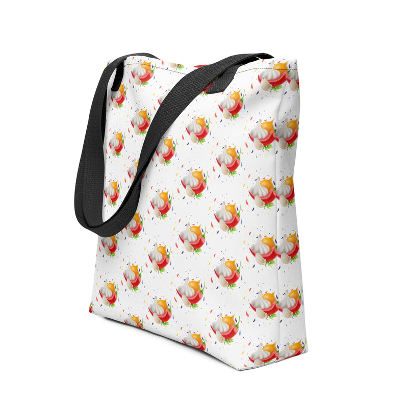 Funny Tote Bag Chili Chilis Garlic Tote bag Spicy food gift for someone who loves spicy food