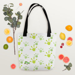 Cheeky Tree Frog Footprint Tote bag Gift for Someone who loves frogs frog lover