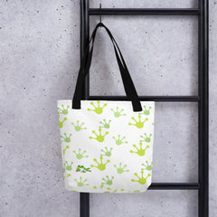 Cheeky Tree Frog Footprint Tote bag Gift for Someone who loves frogs frog lover