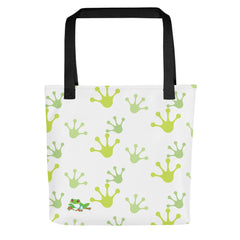 Cheeky Tree Frog Footprint Tote bag Gift for Someone who loves frogs frog lover