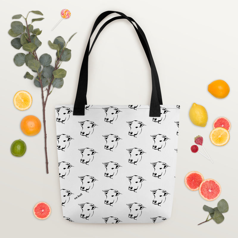 No Bull All-over Bull Cow print Tote bag gift for someone who doesn't give a bull