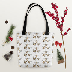 Vintage Style 3 Bees Bee Tote bag for someone who loves bees beekeeper