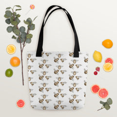 Vintage Style 3 Bees Bee Tote bag for someone who loves bees beekeeper
