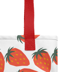 Strawberries All Over Print Tote bag gift for Strawberry Fans Lovers Jam