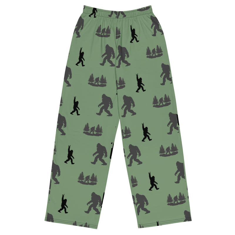 Sasquatch Bigfoot Comfortable unisex wide-leg pants PJS Pajamas Reg and Plus Size