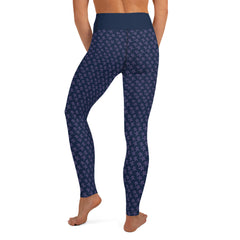 Navy Blue Stars Yoga Leggings