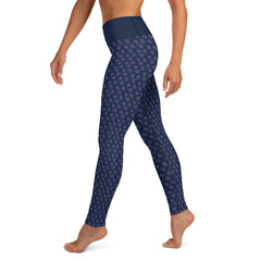 Navy Blue Stars Yoga Leggings