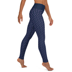 Navy Blue Stars Yoga Leggings