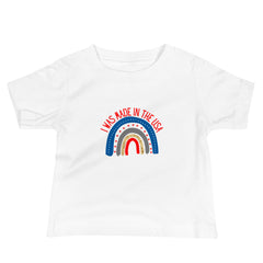 Made in America Baby Jersey Short Sleeve Tee classic with crew neck tee