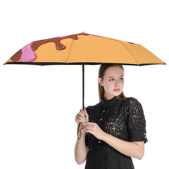 Melting Ice Cream Sprinkles Automatic Umbrella with Anti-UV Coating