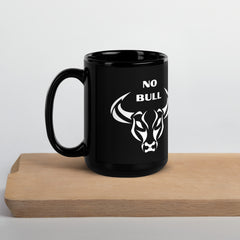 Funny Mug No Bull Cow Black 15oz Ceramic Glossy Mug gift for someone who doesn't take it Mother's Day Father's Day