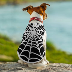 Spider Web Halloween Mesh Pet Tank Top Vest