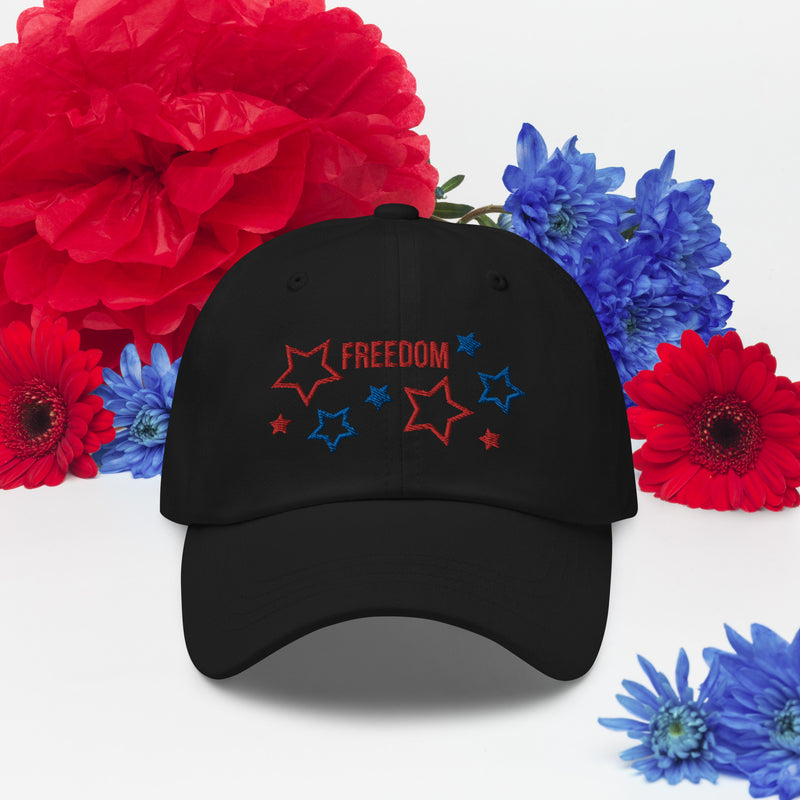 Embroidered Patriotic American Freedom Stars Baseball Dad hat