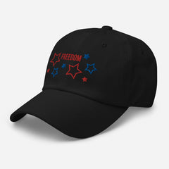 Embroidered Patriotic American Freedom Stars Baseball Dad hat