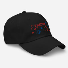 Embroidered Patriotic American Freedom Stars Baseball Dad hat