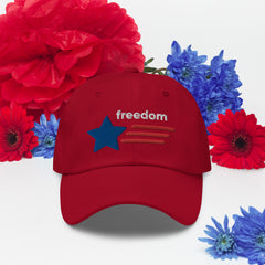 USA Flag Styled Freedom Baseball hat