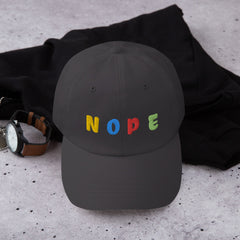 Give a Head's Up to the Day with the NOPE Embroidered Fun Baseball hat