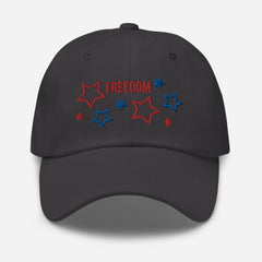 Embroidered Patriotic American Freedom Stars Baseball Dad hat