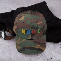 Give a Head's Up to the Day with the NOPE Embroidered Fun Baseball hat