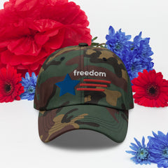 USA Flag Styled Freedom Baseball hat