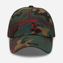 Embroidered Patriotic American Freedom Stars Baseball Dad hat