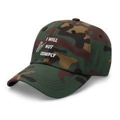 Embroidered I Will Not Comply Baseball Hat