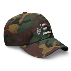 Embroidered I Will Not Comply Baseball Hat