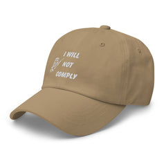 Embroidered I Will Not Comply Baseball Hat