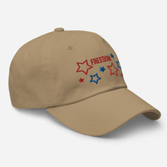 Embroidered Patriotic American Freedom Stars Baseball Dad hat