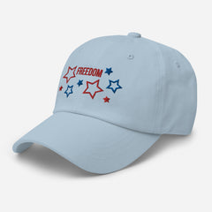 Embroidered Patriotic American Freedom Stars Baseball Dad hat