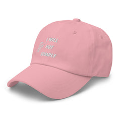 Embroidered I Will Not Comply Baseball Hat