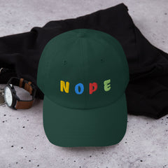 Give a Head's Up to the Day with the NOPE Embroidered Fun Baseball hat