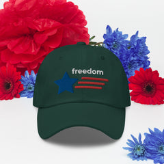 USA Flag Styled Freedom Baseball hat