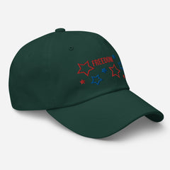 Embroidered Patriotic American Freedom Stars Baseball Dad hat