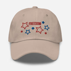 Embroidered Patriotic American Freedom Stars Baseball Dad hat