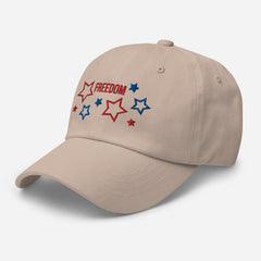 Embroidered Patriotic American Freedom Stars Baseball Dad hat